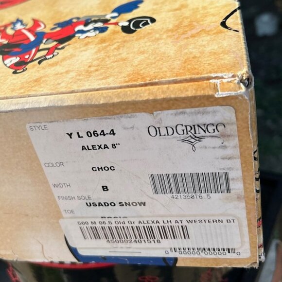 YIPPEE KIYAY Old Gringo Alexa 8” Distressed Leather Boots - Picture 2 of 16